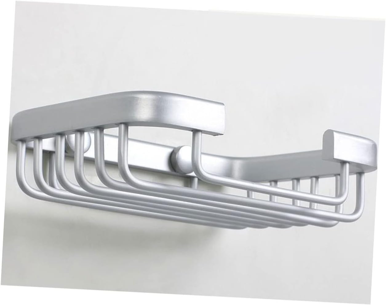 Wall Mount Soap Holder Brushed Aluminum Bath Organizer