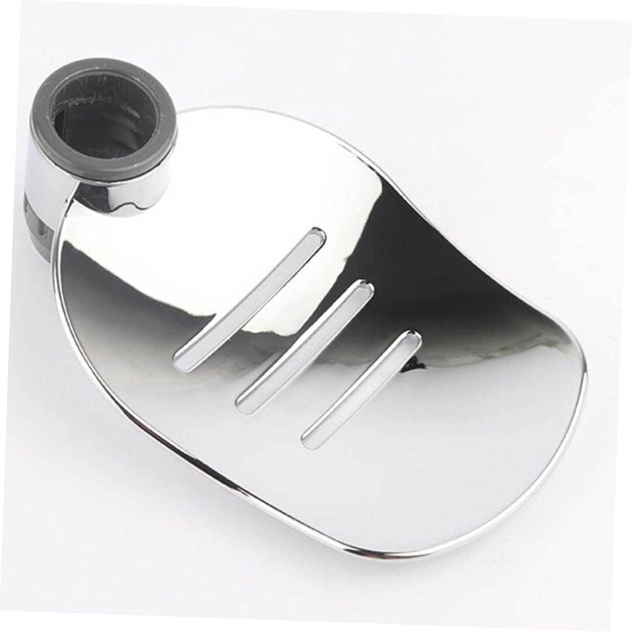 MUCKLILY 2Pcs Silver Soap Holder Tray for Bathroom Shower Kitchen