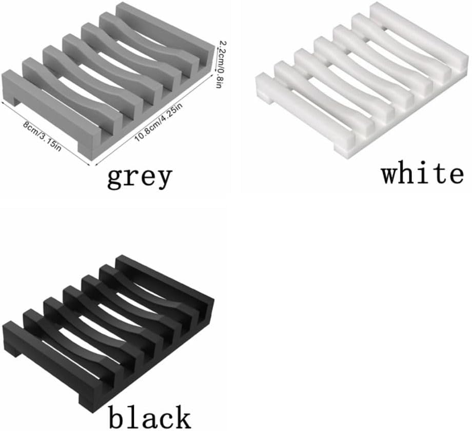 Silicone Soap Dish Holder with Non-Slip Base
