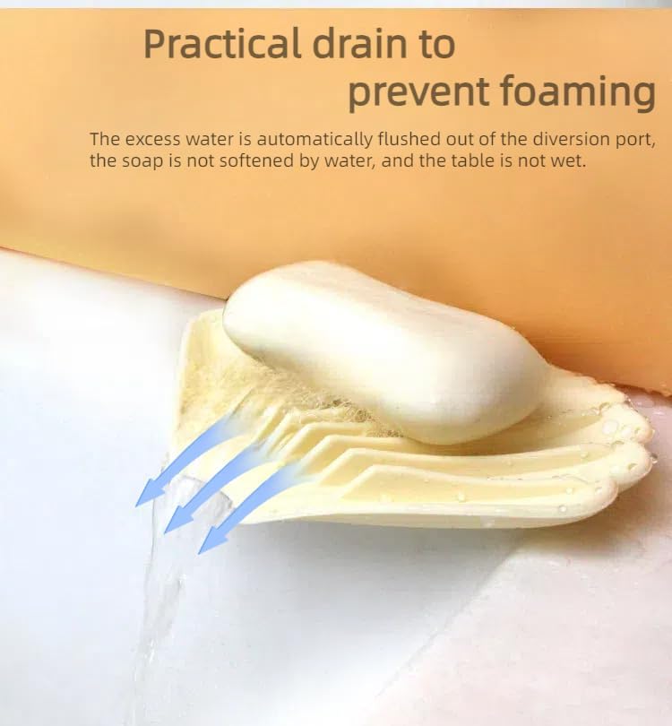 Self-Draining Silicone Soap Box with Anti-Slip Design