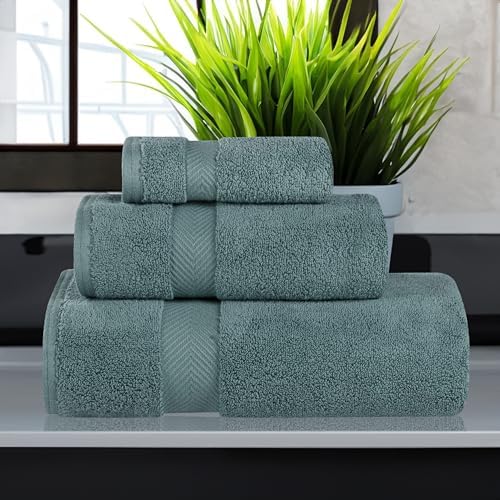 Superior Zero Twist Cotton Towel Set 3-Piece