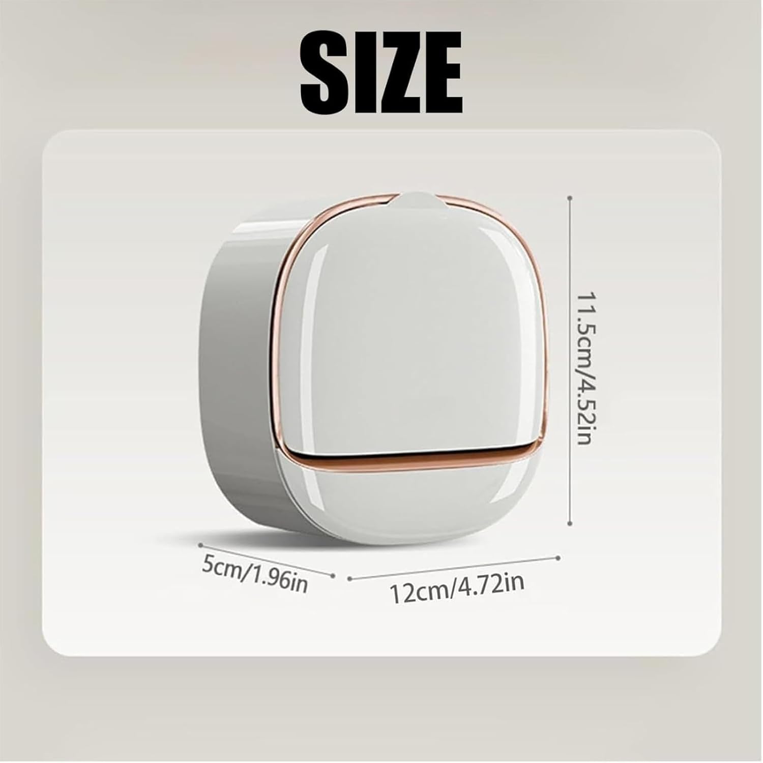 Travel Soap Dish Wall Mount Holder with Flip Lid 1