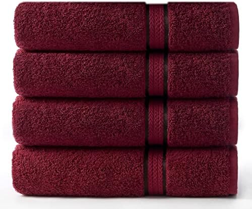 COTTON CRAFT 4 Pack Ultra Soft Bath Towels