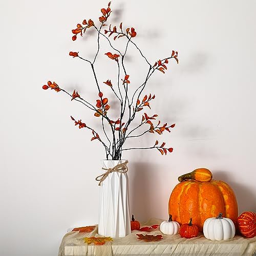 Riceshoot 6 Pcs Artificial Autumn Leaves Branches