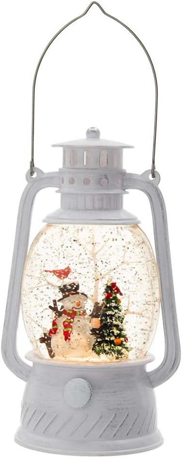 Dyncan Festive LED Christmas Lantern with Snowman Tree 1