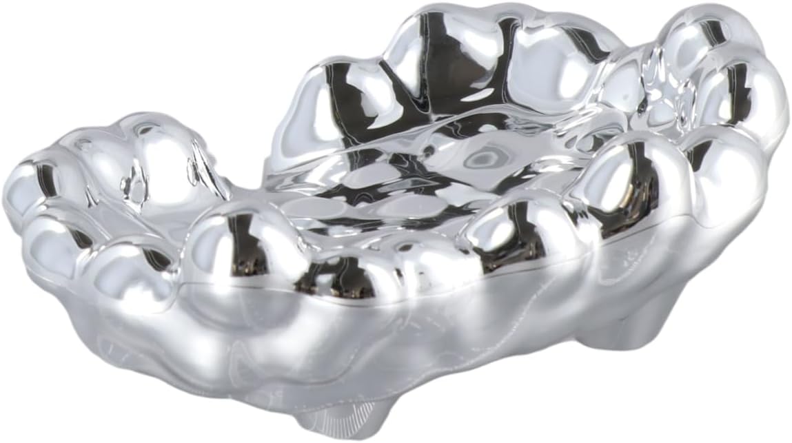 Kopida Gold Silver Soap Dish Holder Self Draining Non-Slip 1