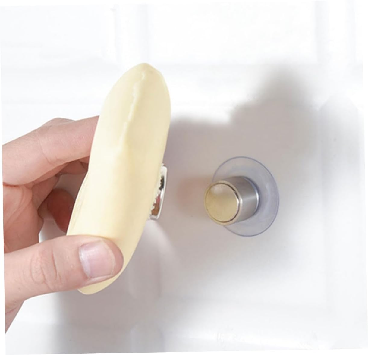 PRETYZOOM Wall Mounted Soap Holder with Magnet Cap