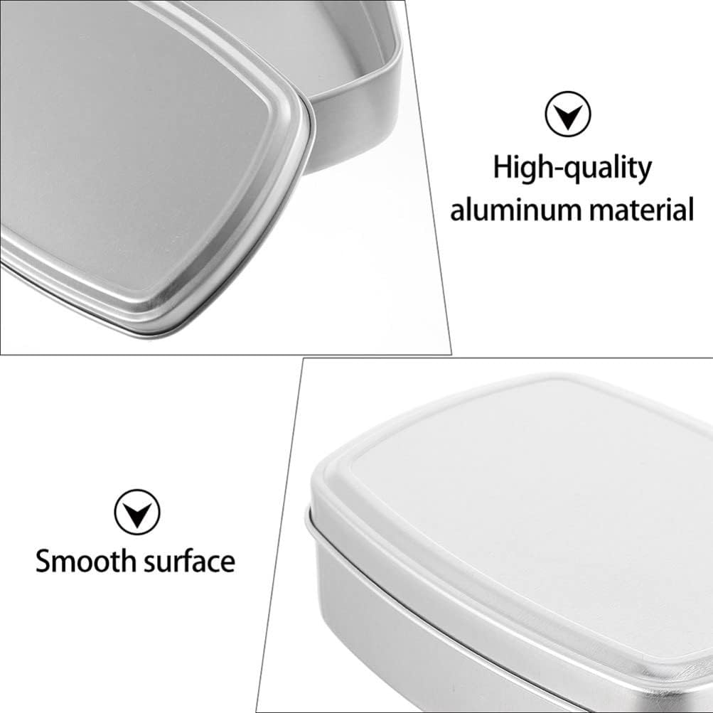 3PCS Aluminum Travel Soap Holder with Leak Proof Lid