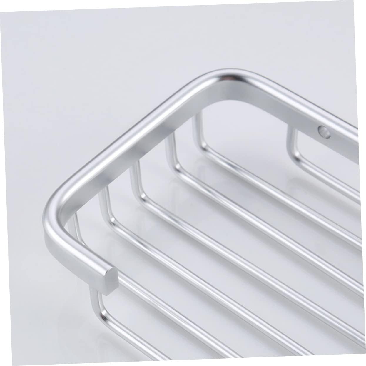 GLEAVI Aluminium Soap Holder Silver Drain Soap Dish