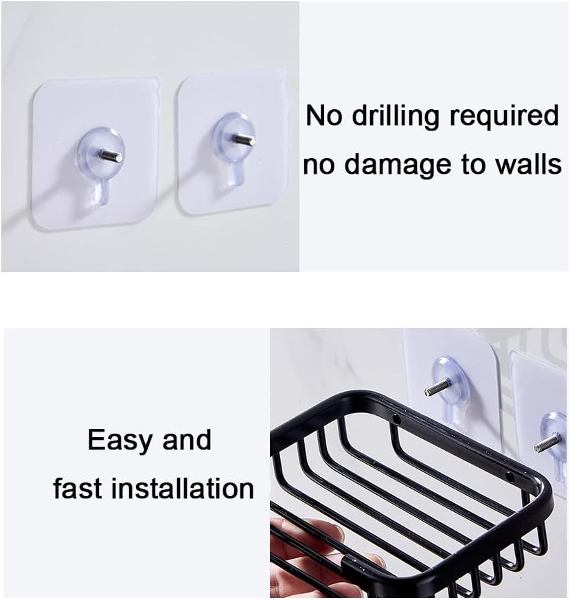 Self Adhesive Soap Holder for Bathroom Kitchen with Hollow Design