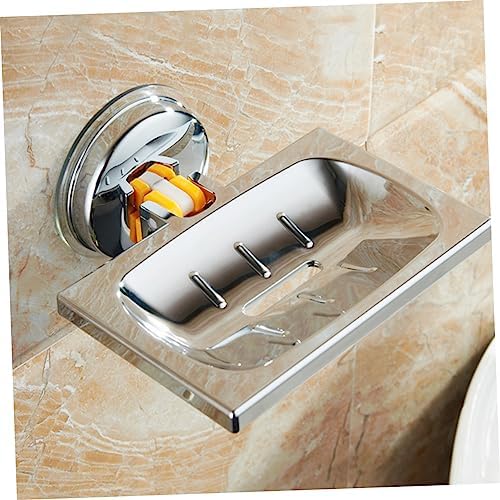 BAZEITFLOW Wall Mounted Soap Holder with Brushed Texture 1