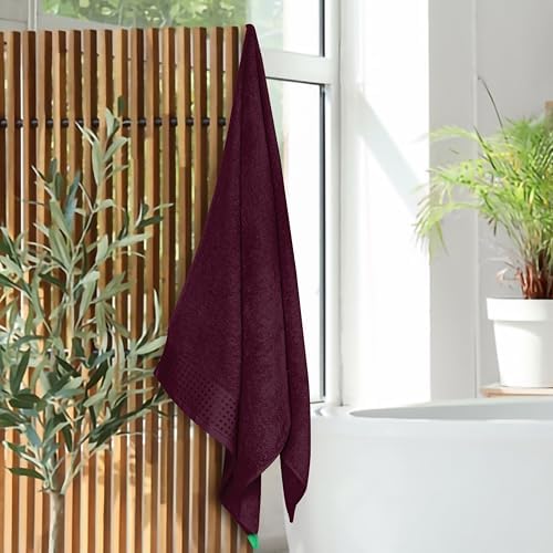 GLAMBURG Ultra Soft 4 Pack Bath Towels Set 27x54 Inches