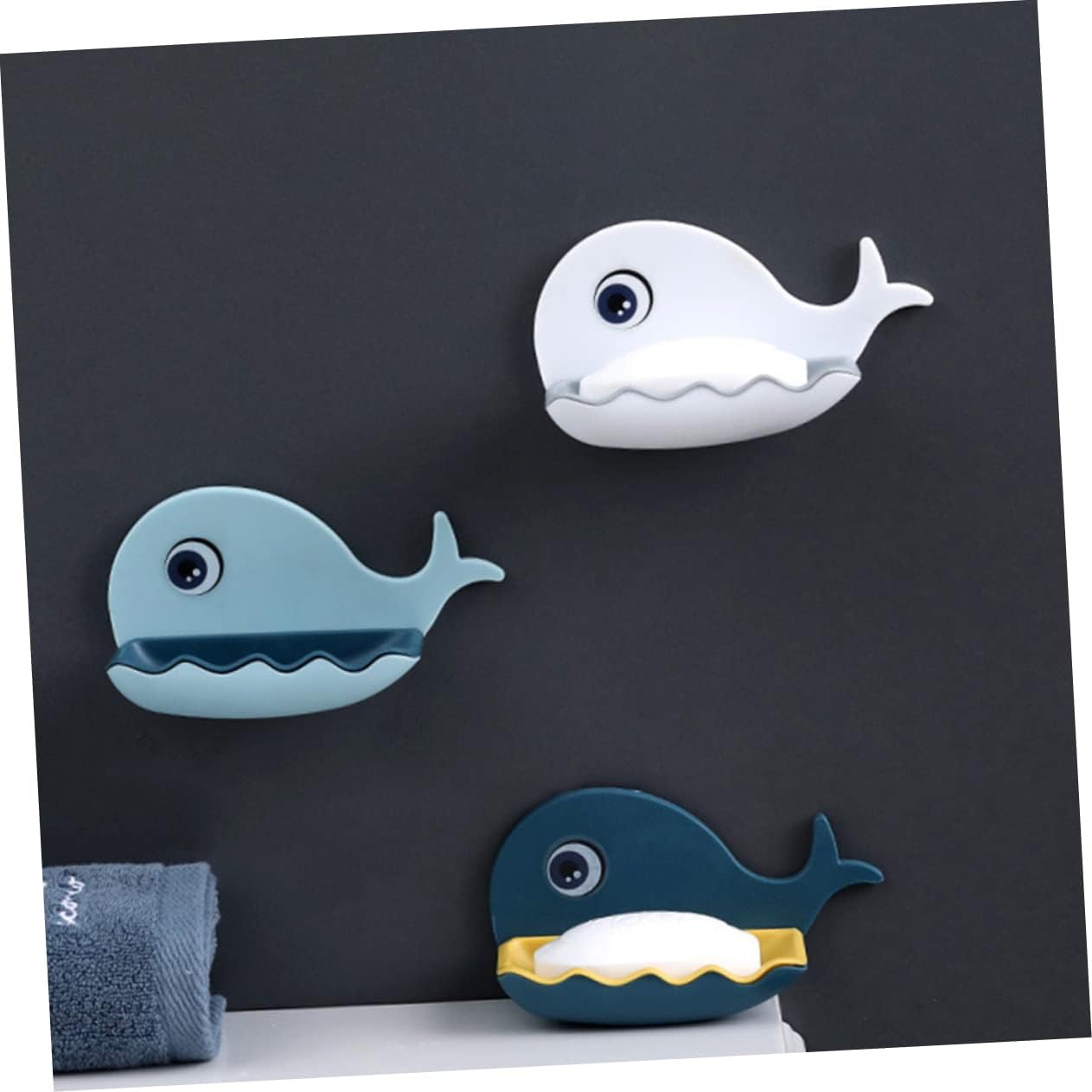 Whale Shaped Wall Mounted Soap Holder