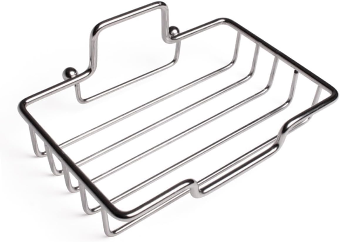 GLEAVI Wall Mount Soap Holder Adhesive Stainless Steel Dish for Bathroom Kitchen