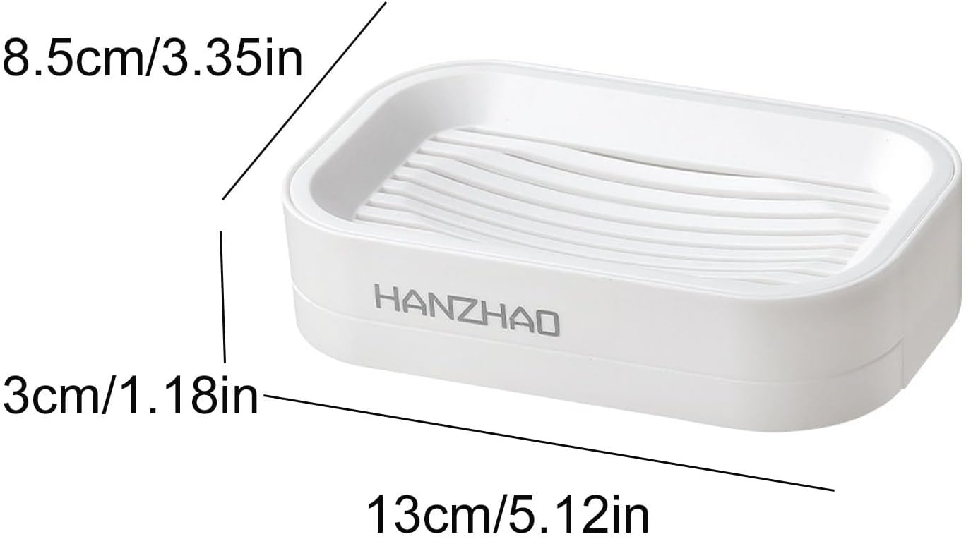 Double Layer Draining Soap Holder Bathroom Kitchen Organizer
