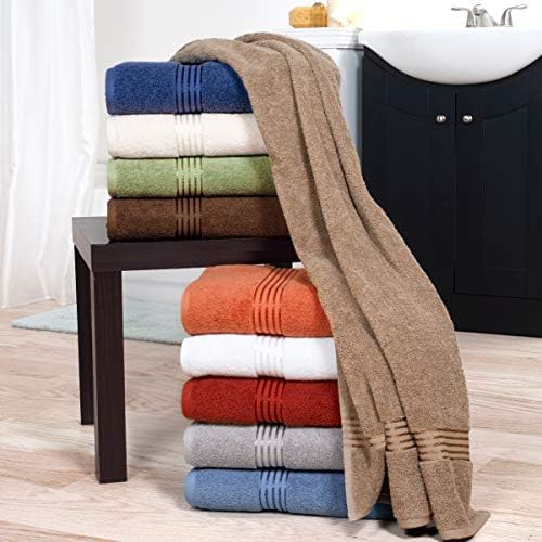 Lavish Home 100 Cotton Hotel Towel Set - Taupe