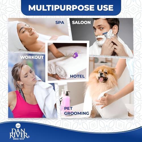 DAN RIVER 4 Pack Bath Towels DustyRose 22x44 Inches
