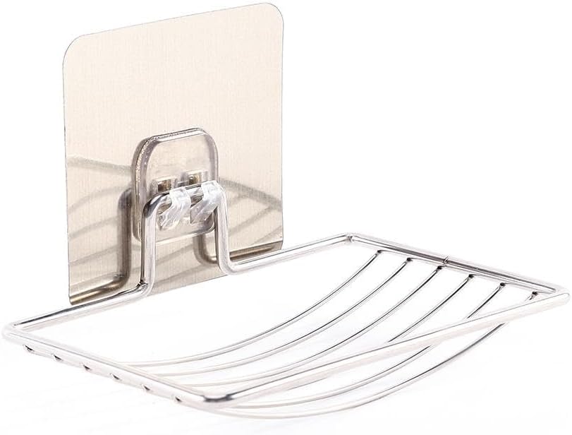 Stainless Steel Suction Soap Holder for Bathroom and Kitchen