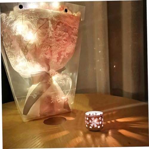 Iron Hollow Candle Holders Set Snowflake Christmas Decor