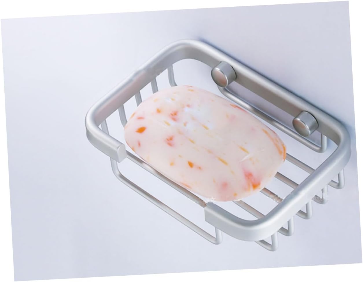 Modern Brushed Aluminum Soap Holder Organizer 1