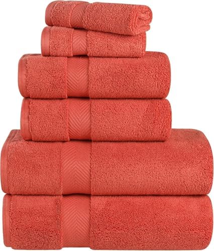 Superior Zero Twist Cotton Towel Set 6 Piece