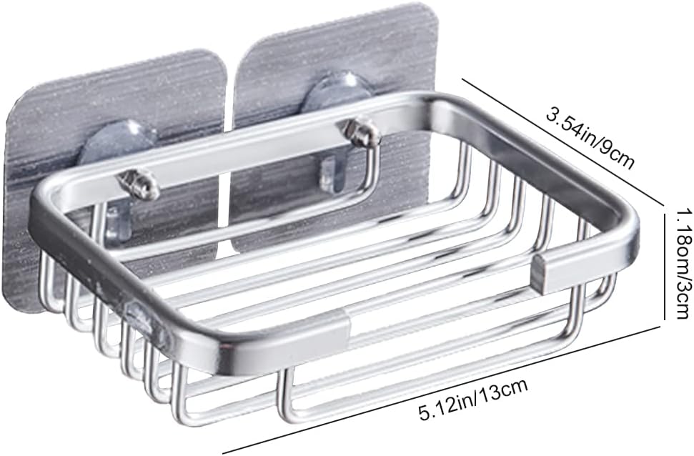 Self Adhesive Soap Holder for Bathroom Kitchen with Hollow Design