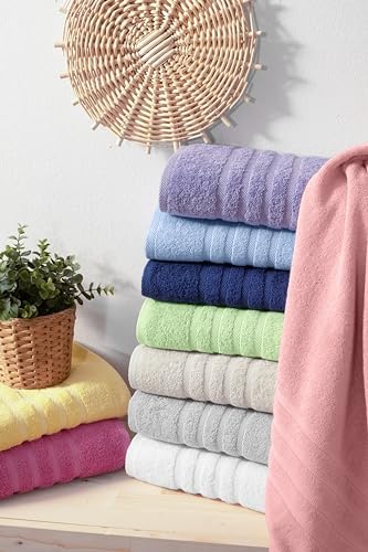 Rosyn Home Hotel Spa Quality 6 Piece Bath Towel Set Pink 1