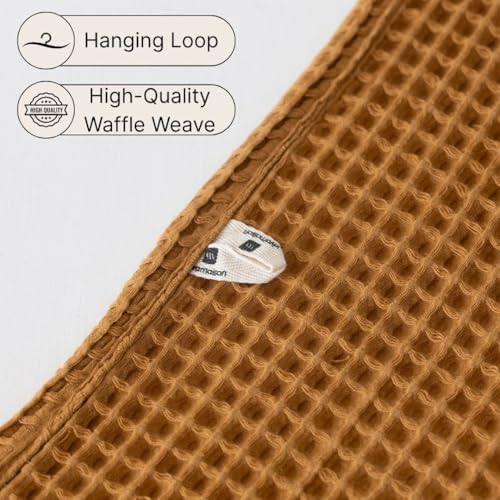 Viva Maison Waffle Bath Towels Set of 2 Extra Large