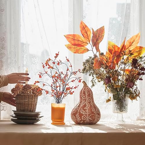 Riceshoot 6 Pcs Artificial Autumn Leaves Branches