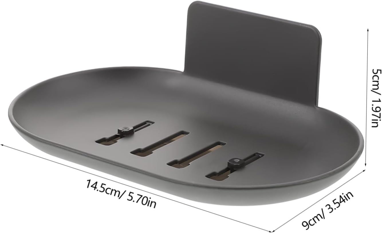 Hemoton Wall Mounted Soap Dish with Efficient Drainage