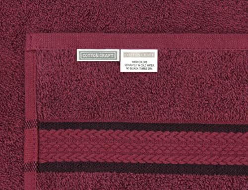 COTTON CRAFT 4 Pack Ultra Soft Bath Towels