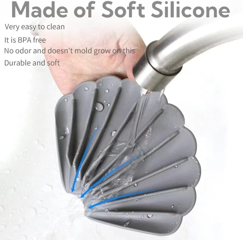 Self-Draining Silicone Soap Box with Anti-Slip Design