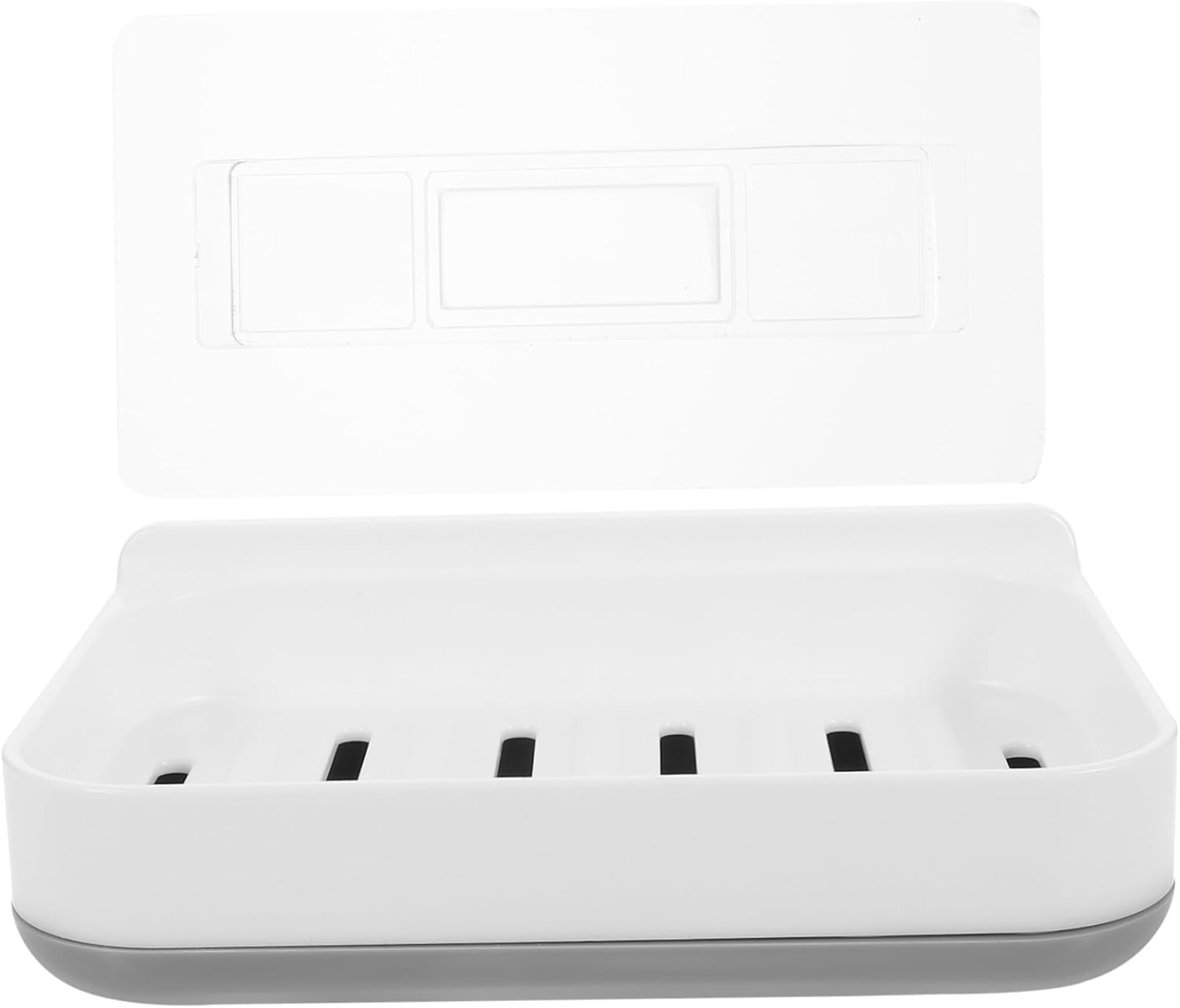 LIFKICH 1Set Absorbent Soap Dish Wall-Mounted Holder