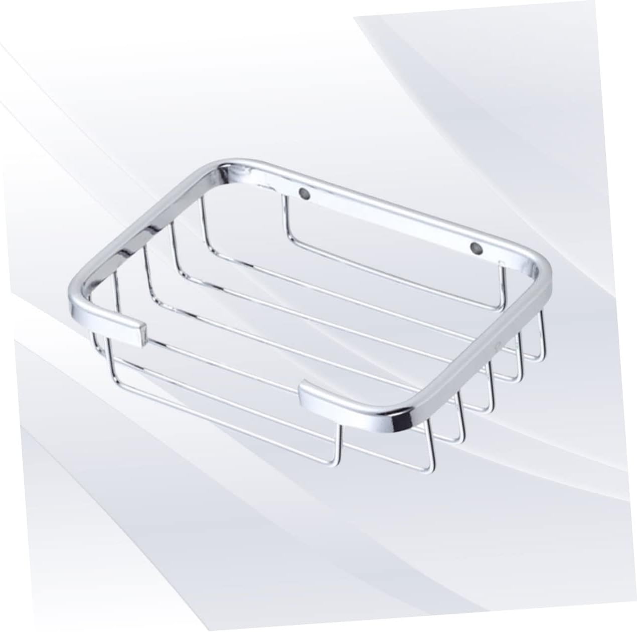 Brushed Aluminum Soap Rack with Sponge Holder and Storage Baskets