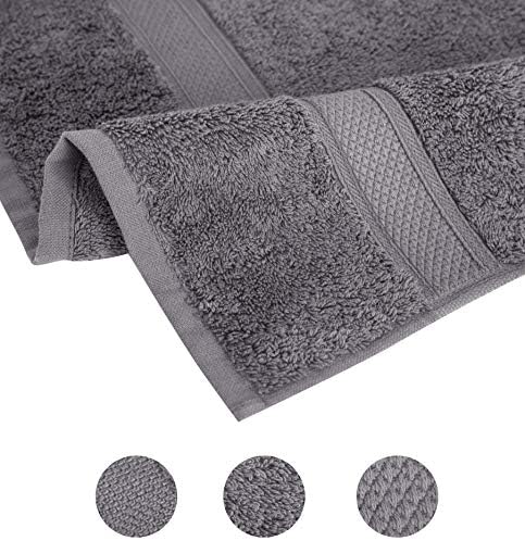 Pleasant Home 6 Piece Bath Towel Set in Grey