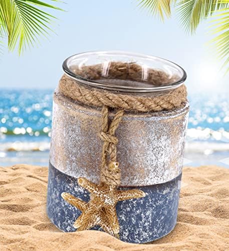 CoTa Global Silver Sea Starfish Candle Holder - Nautical Decor