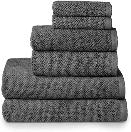 Simpli-Magic Popcorn Textured Towel Set 6PCS Gray