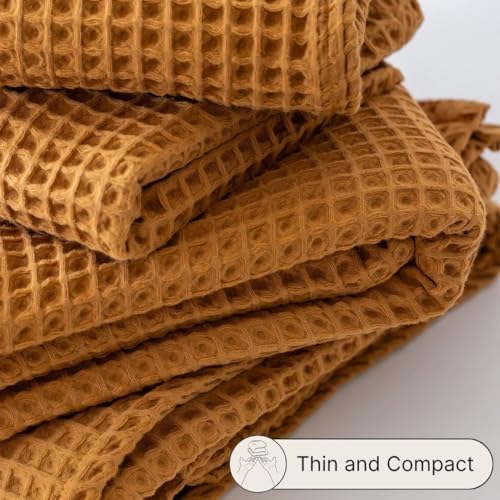 Viva Maison Waffle Bath Towels Set of 2 Extra Large