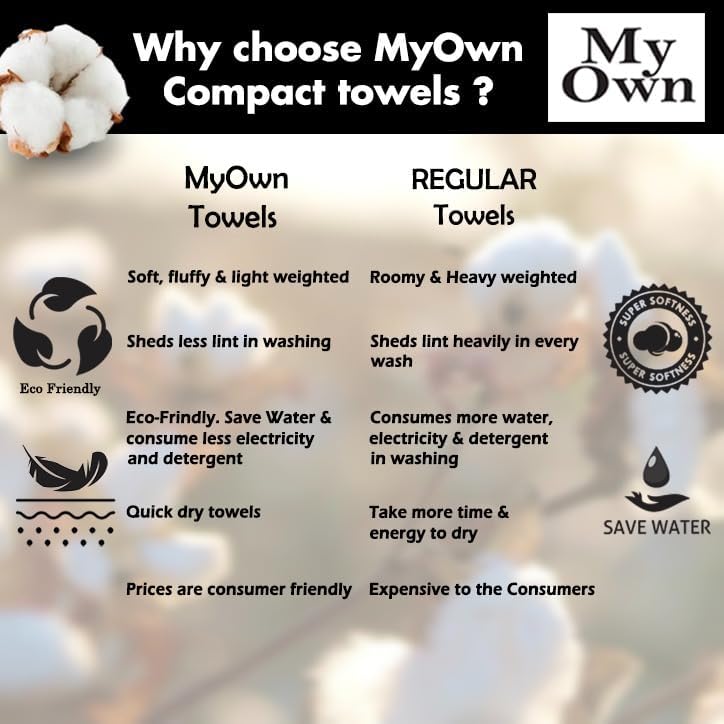 MyOwn Ultra Soft 3 Pack Cotton Towel Set - Chocolate Brown 1