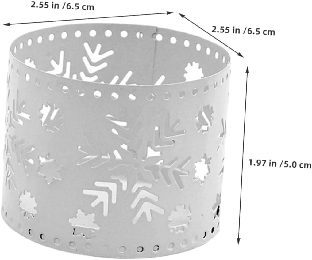 Iron Christmas Candleholder Snowflake Home Decor