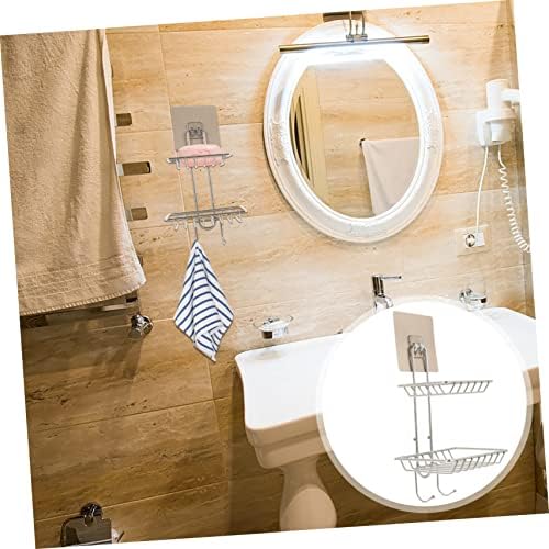 LIFKOME Double-Deck Wall Mount Soap Holder 1