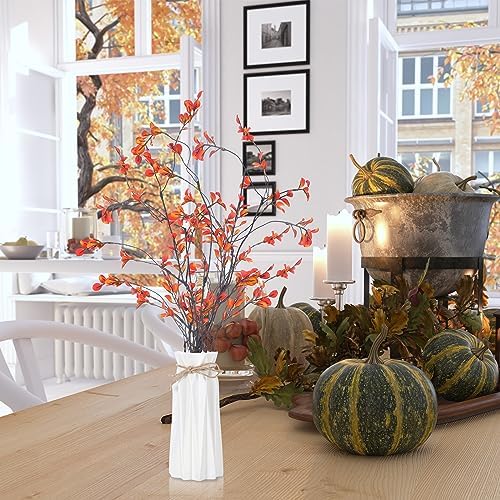 Riceshoot 6 Pcs Artificial Autumn Leaves Branches