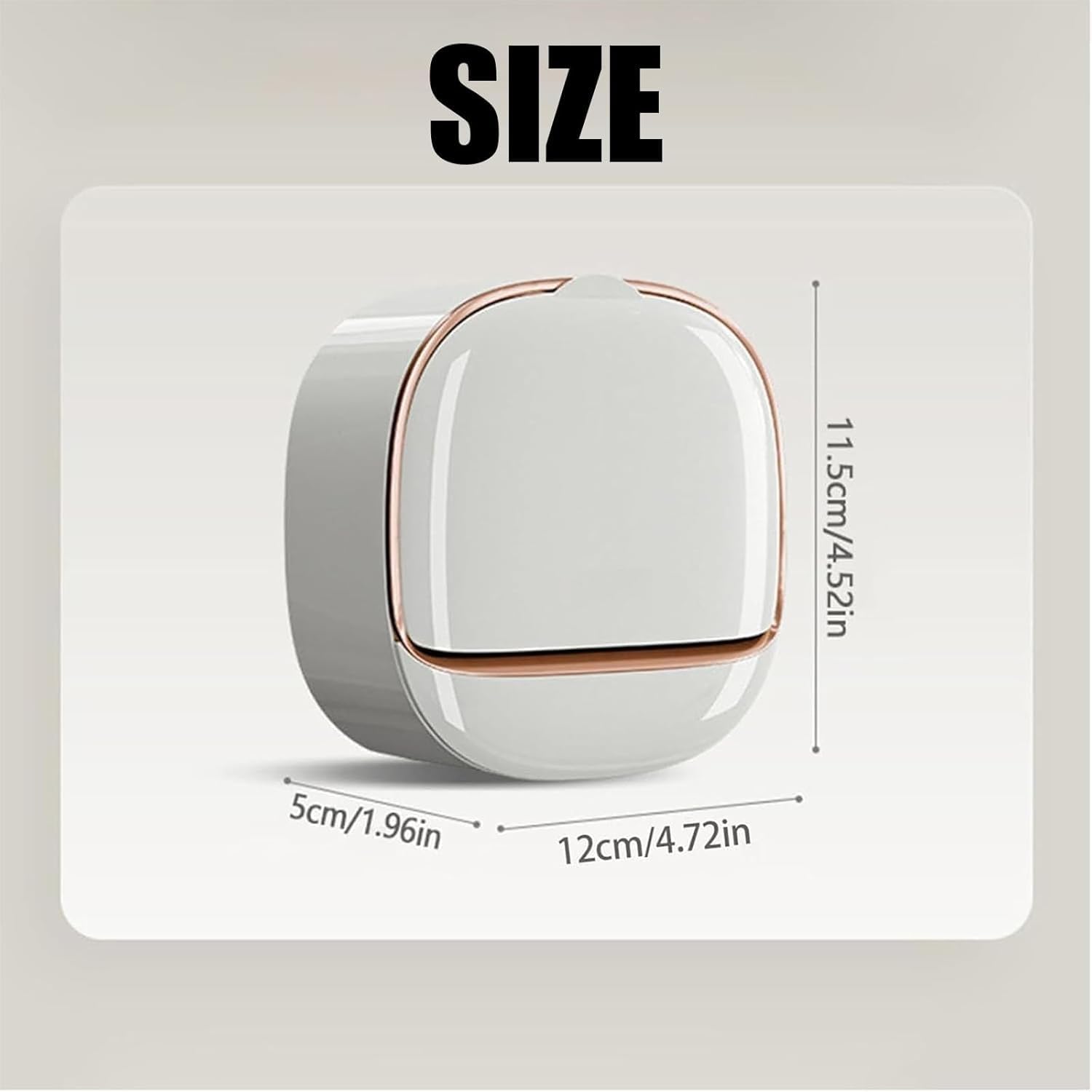 Luxury Soap Holder with Flip Lid and Drain Tray