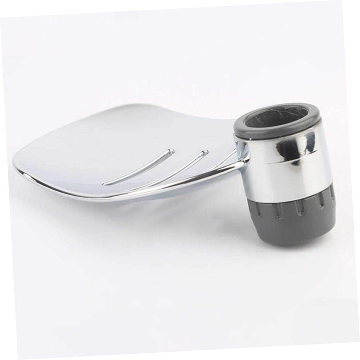 2pcs Silver Soap Holder Hollow Drain Design for Bathroom and Kitchen