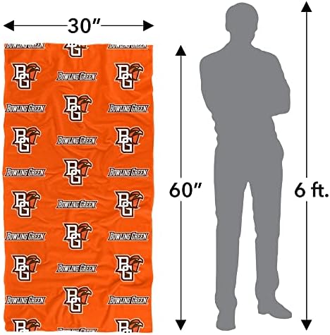 LOGOVISION Bowling Green State University Towel 30x60 Logo Pattern