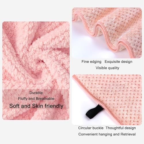 Wuwahold 2 Pack LightPink Bath Towels