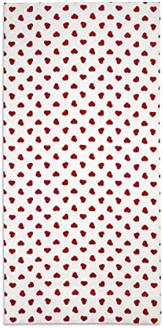 Cackleberry Home Red Hearts Bath Towels Set of 2