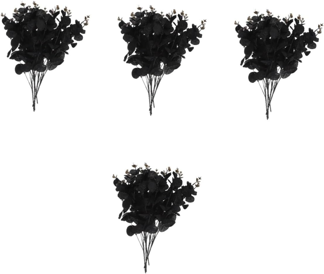VOSAREA 4 Sets Faux Eucalyptus Branches for Home Decor