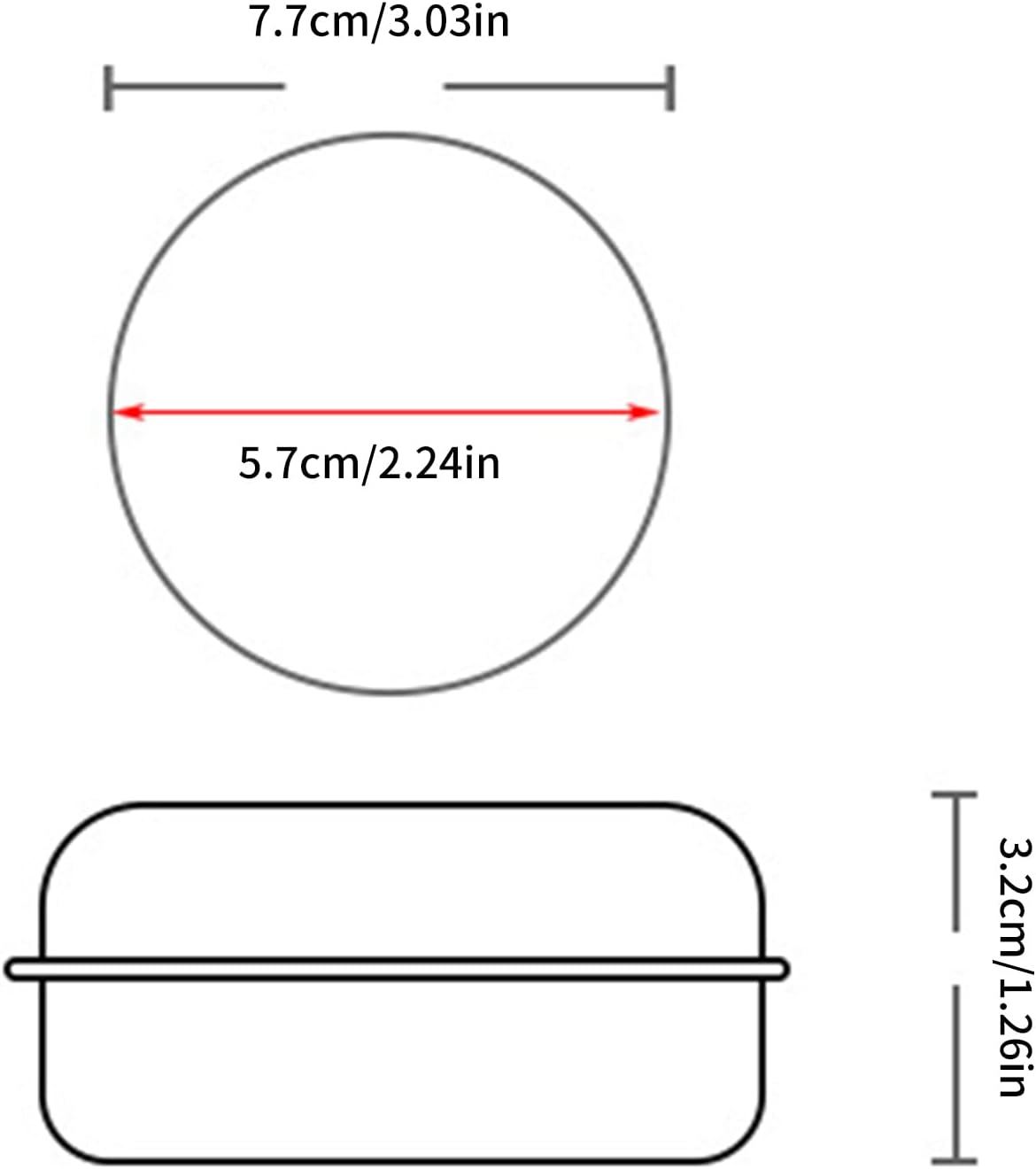 2Pcs Portable Aluminium Soap Box with Drip Tray 1