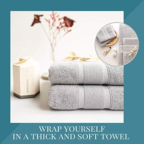 Luzia 8-Piece Bathroom Towel Set - Light Grey